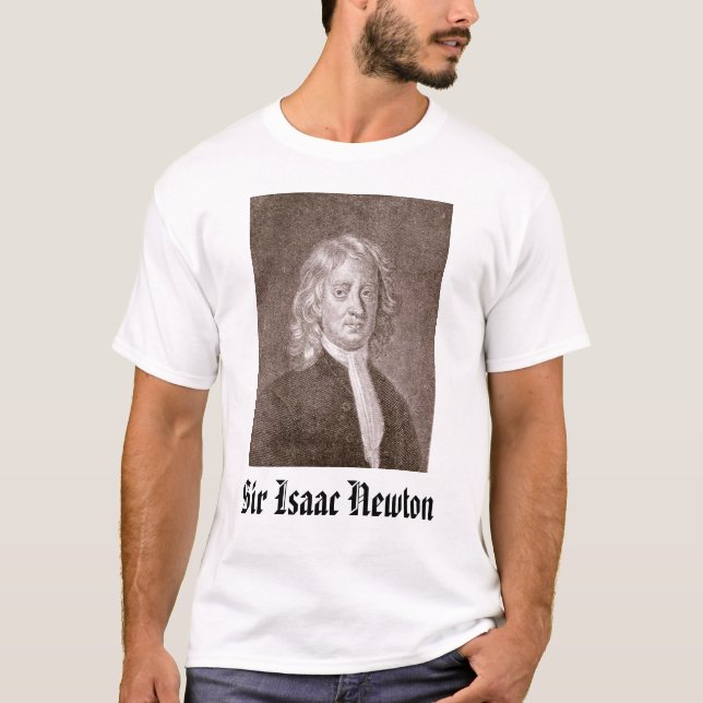 Sir Isaac Newton - Customised T-Shirt (Front)