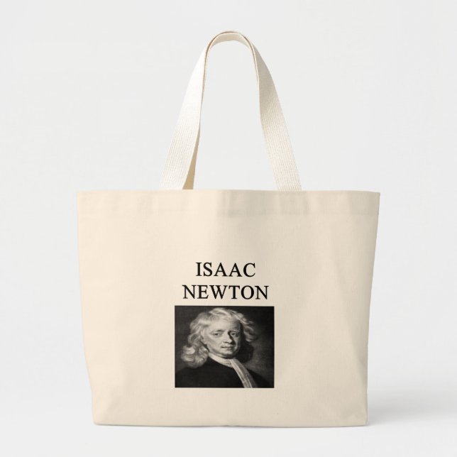 sir isaac newton large tote bag (Front)