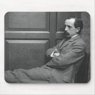 Sir James Matthew Barrie (1860-1937) (b/w photo) Mouse Mat