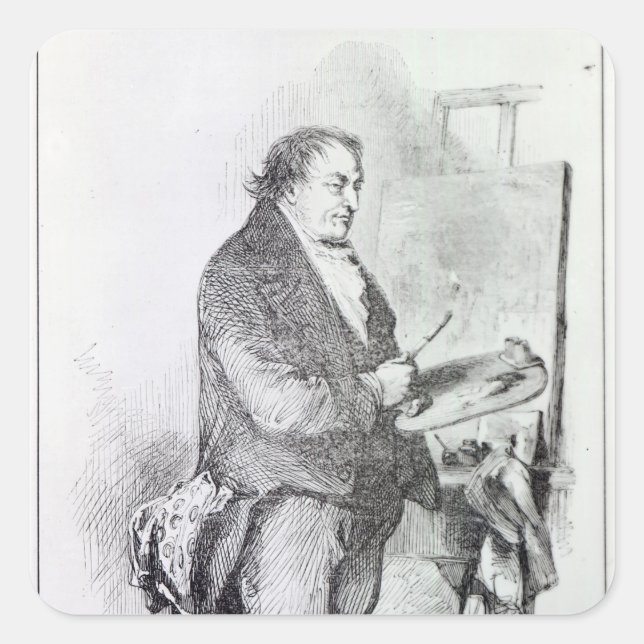 Sir John Gilbert | Joseph Mallord William Turner Square Sticker (Front)