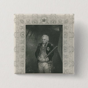 Sir John Jervis in 1795 15 Cm Square Badge