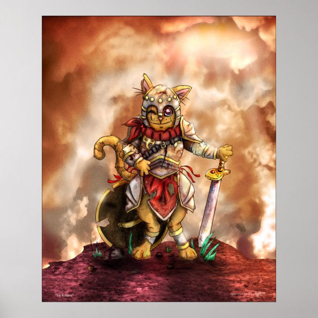 Sir Kitters Canvas Print (Front)