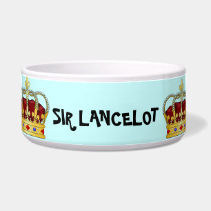 SIR LANCELOT DOG BOWL - THE CROWN - ENGLISH HERO