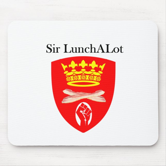 Sir LunchALot Mouse Mat (Front)