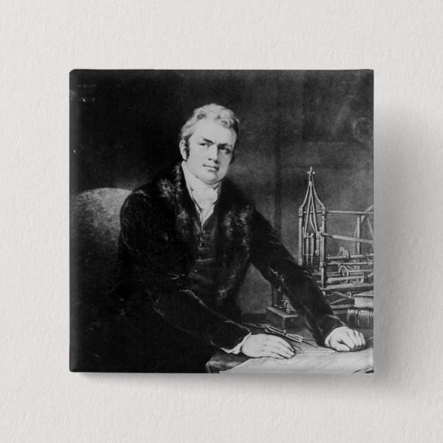 Sir Marc Isambard Brunel  1812-13 15 Cm Square Badge (Front)