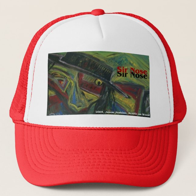 sir nose trucker hat (Front)