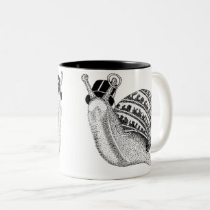Sir Peter the Snail Two-Tone Coffee Mug