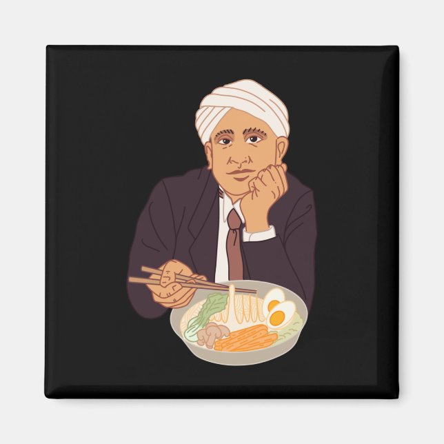 Sir Raman Ramens Sticker  Magnet (Front)