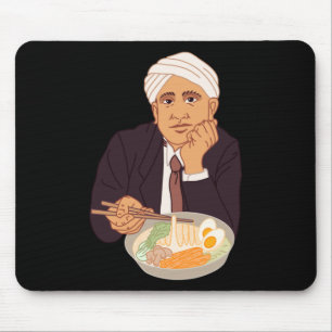 Sir Raman Ramens Sticker  Mouse Mat
