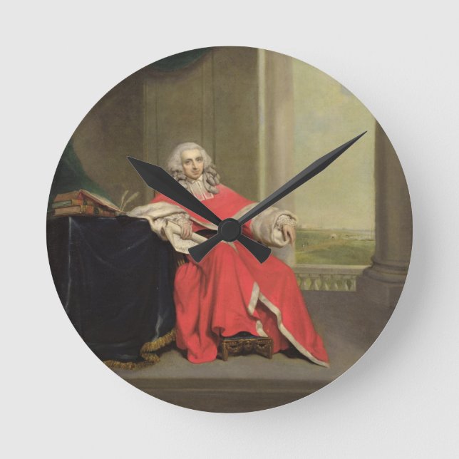Sir Robert Chambers, c.1789 (oil on canvas) Round Clock (Front)