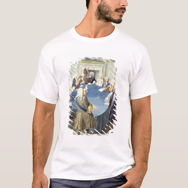 Sir Robert Walpole addressing his cabinet T-Shirt (Front)