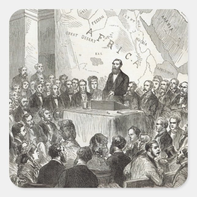 Sir Samuel Baker Square Sticker (Front)