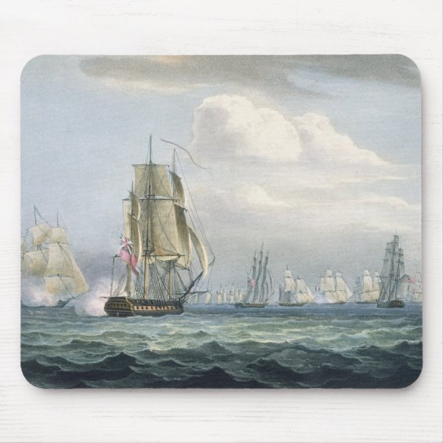 Sir Sidney Smith's (1764-1840) Squadron engaging a Mouse Mat (Front)