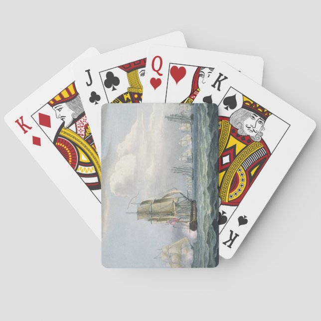 Sir Sidney Smith's (1764-1840) Squadron engaging a Playing Cards (Back)