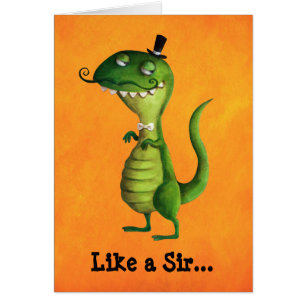 Sir T-rex with Moustaches