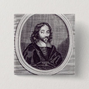 Sir Thomas Browne , engraved by Frederick 15 Cm Square Badge