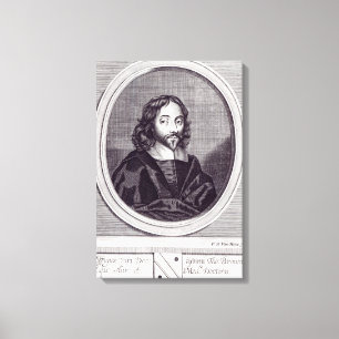 Sir Thomas Browne , engraved by Frederick Canvas Print