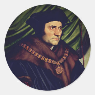 Sir Thomas More - by Hans Holbein, the Younger Classic Round Sticker