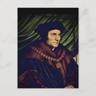 Sir Thomas More - by Hans Holbein, the Younger Postcard