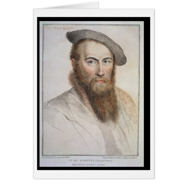 Sir Thomas Wyatt (c.1503-42) engraved by Francesco (Front)