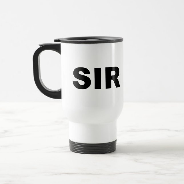 Sir Travel Mug (Left)
