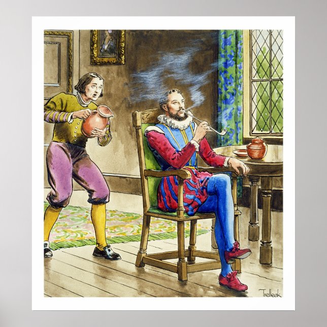 Sir Walter Raleigh (1554-1618) from 'Peeps into th Poster (Front)