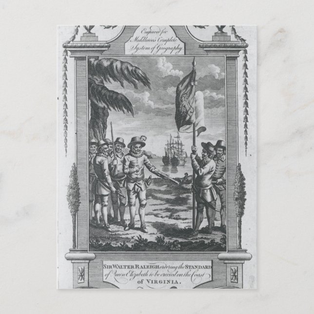 Sir Walter Raleigh Postcard (Front)