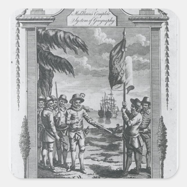 Sir Walter Raleigh Square Sticker (Front)