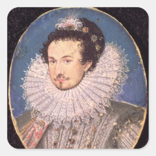 Sir Walter Raleigh Square Sticker