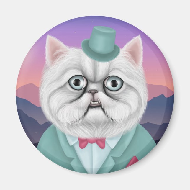Sir Whiskers Magnet (Front)