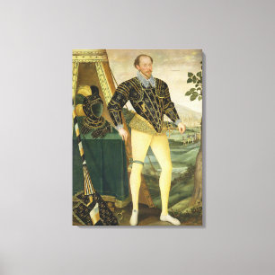 Sir William Drury, of Hawstead, Suffolk (1527-79), Canvas Print