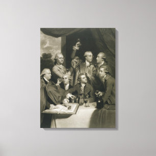 Sir William Hamilton (1730-1803) with other Connoi Canvas Print