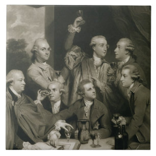Sir William Hamilton (1730-1803) with other Connoi Tile