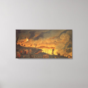 Sir William Hamilton  showing Ferdinand IV Canvas Print