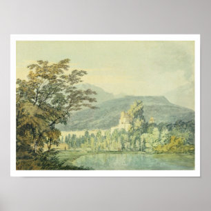 Sir William Hamilton's Villa, c.1795 (w/c over pen Poster