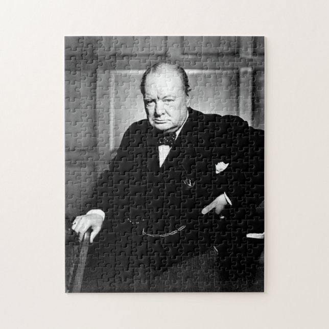 Sir Winston Churchill Jigsaw Puzzle (Vertical)