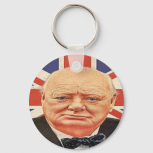 Sir Winston Churchill Key Ring
