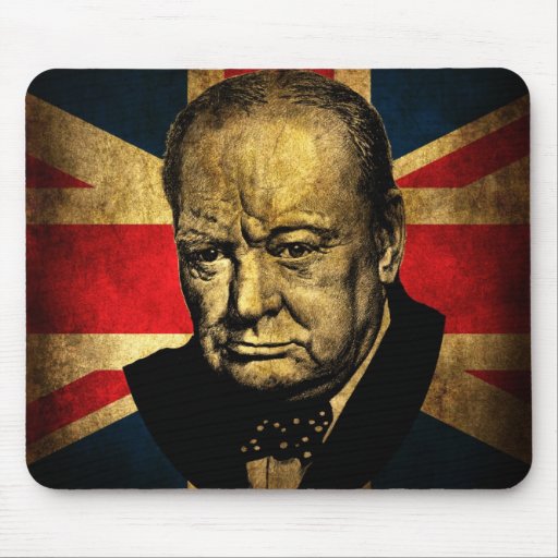 Image of Sir Winston Churchill Mouse Mat