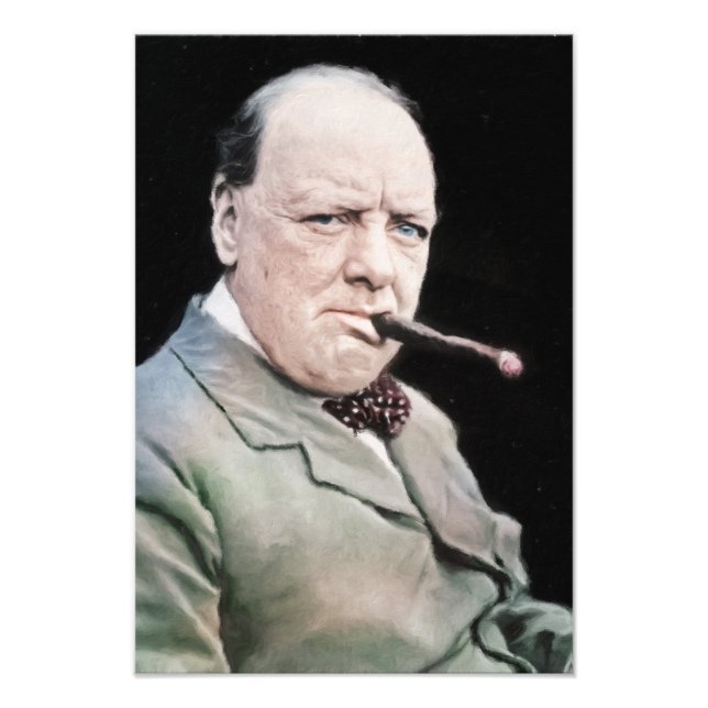 Sir Winston Churchill Photo Print (Front)