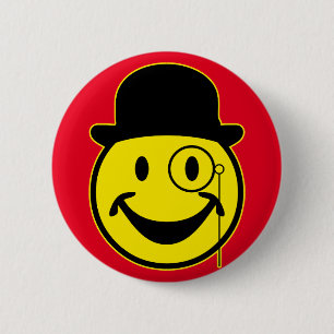 Sir yellow + your backg. & ideas 6 cm round badge
