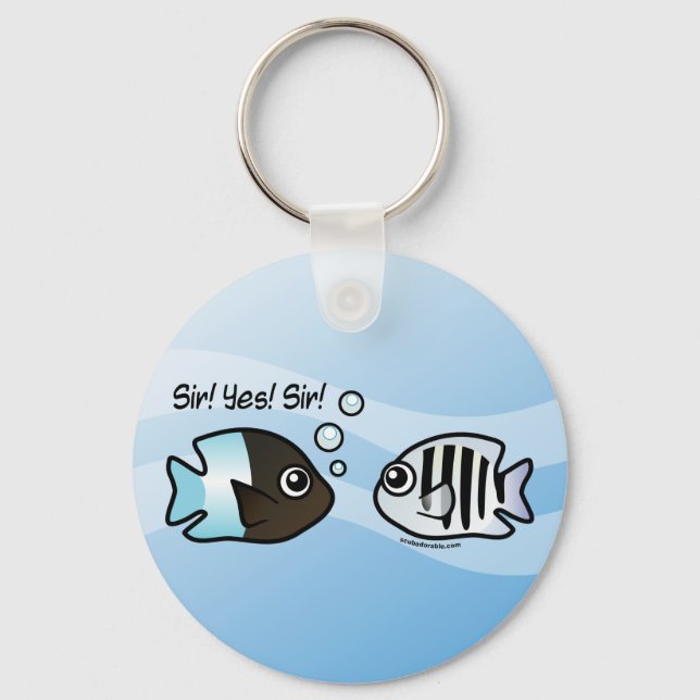 Sir! Yes! Sir! Key Ring (Front)