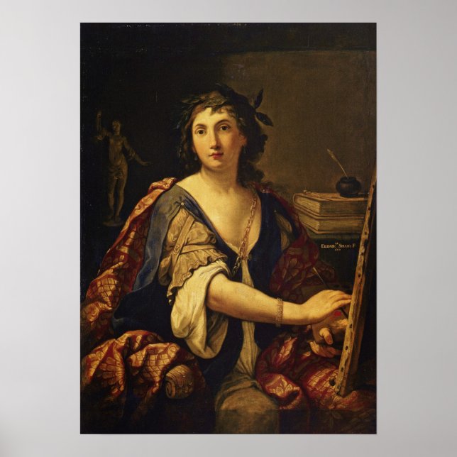Sirani - Allegory Of Painting (Self-Portrait) Poster (Front)