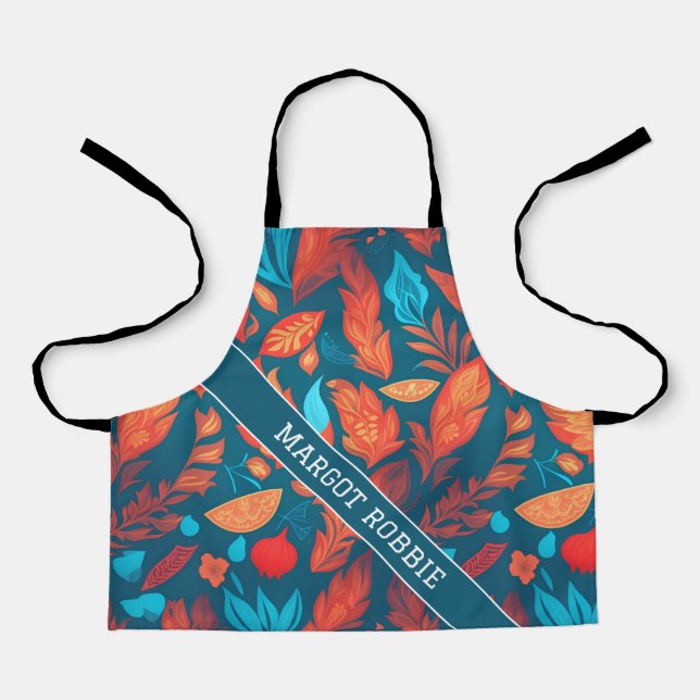 Siren Geometric Colourful Personalised Pattern Apron (Front)