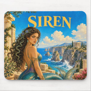 Siren, Gothic Fantasy Monster Mouse Mat