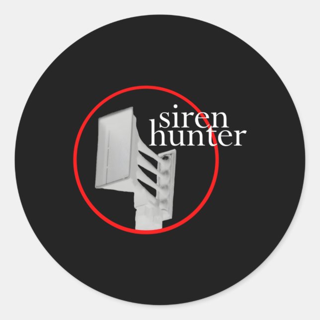 Siren Hunter Tornado Siren Classic Round Sticker (Front)
