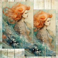 SIREN OF THE SEA MERMAID DECOUPAGE
