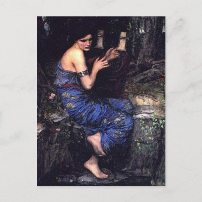 Siren Playing Music for Sailors Postcard (Front)