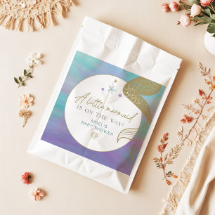 SIREN Purple Gold Mermaid Ocean Sea Baby Shower Favour Bags