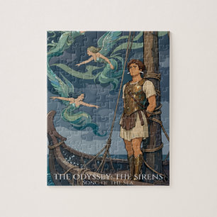 Siren Song Over Stormy Seas Jigsaw Puzzle