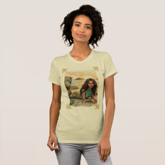 Sirena del Mar de Cortez Watercolor Art Print T-Shirt